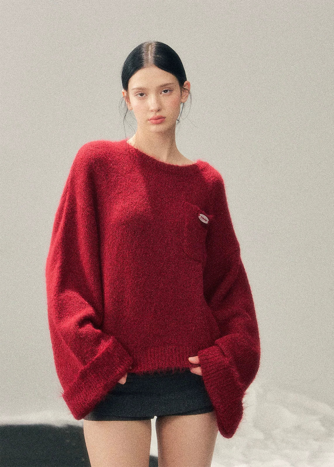 Gentle Frost Red Knit Top - Image 5