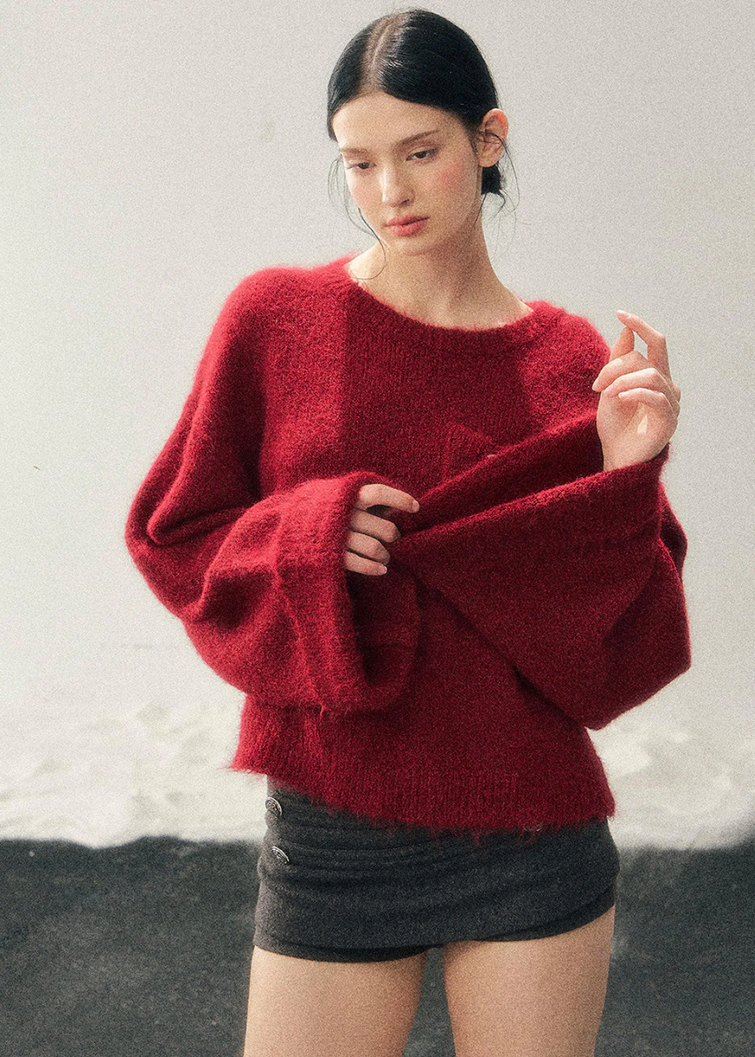 Gentle Frost Red Knit Top - Image 7