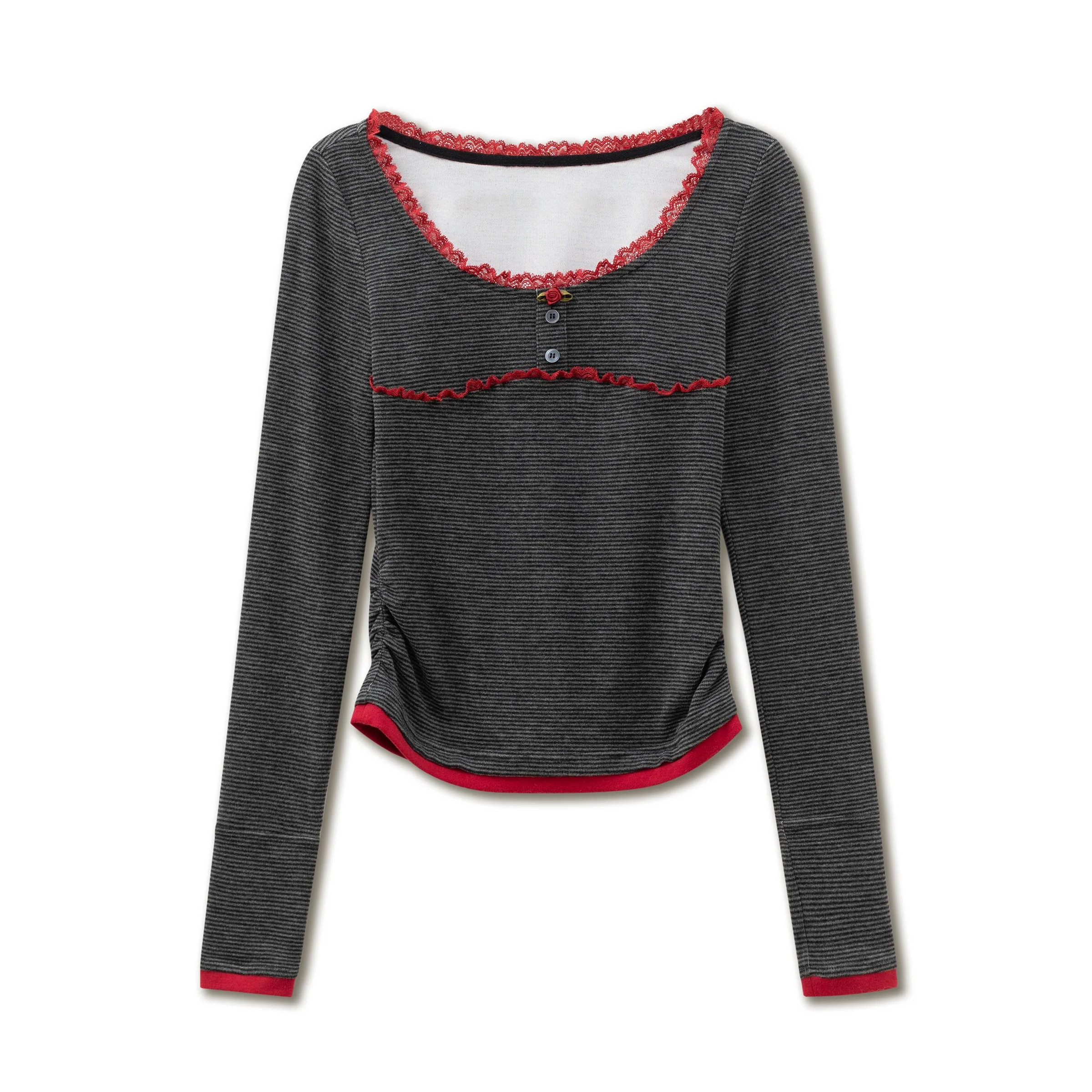 Soft Knit Long-Sleeve T-Shirt - Image 5