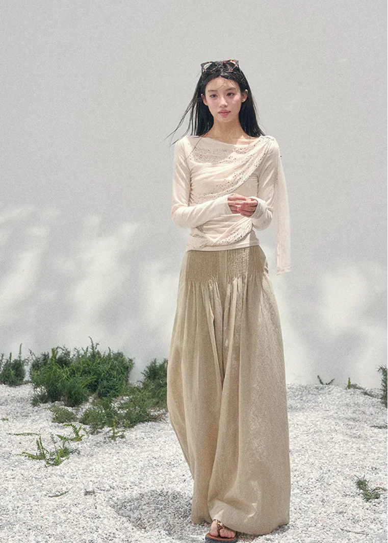 Givre Fleur Draped Knit Set - Image 10