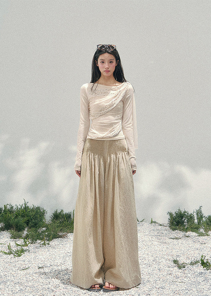 Givre Fleur Draped Knit Set - Image 2
