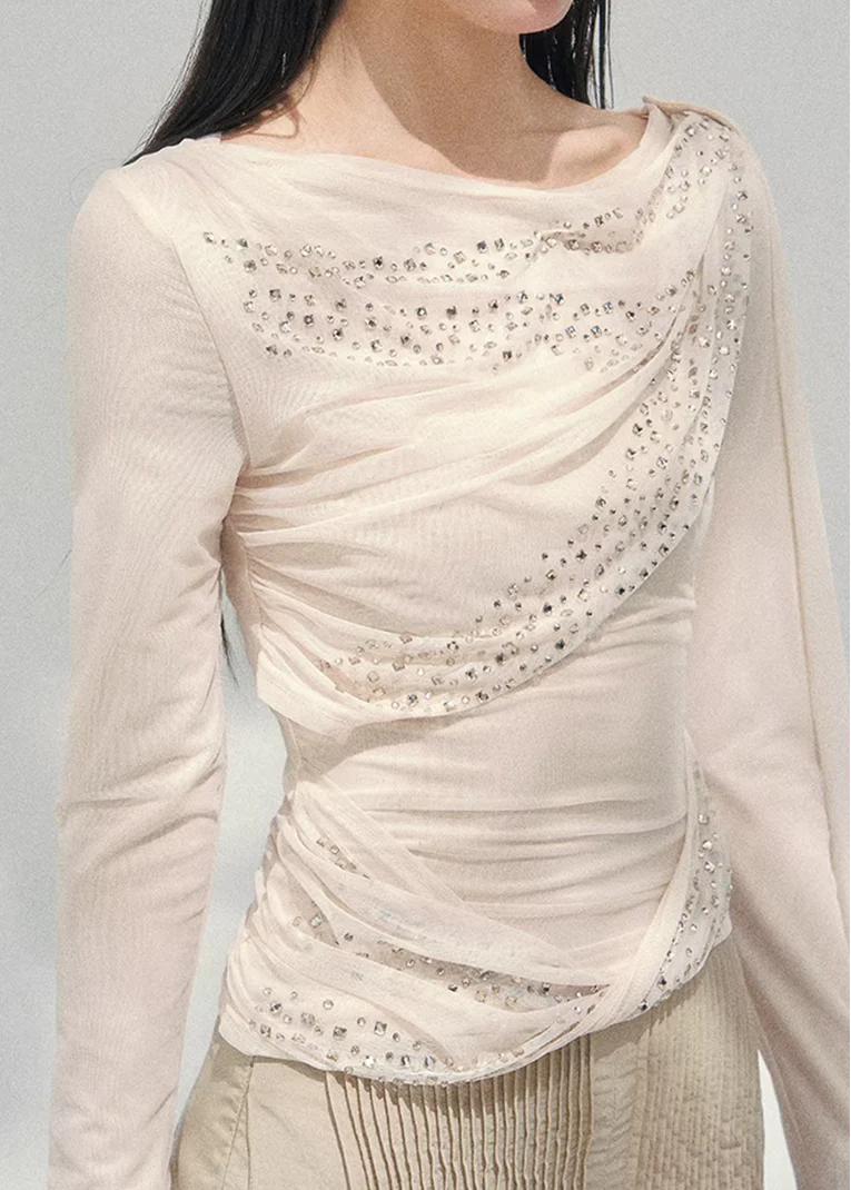 Givre Fleur Draped Knit Set - Image 8
