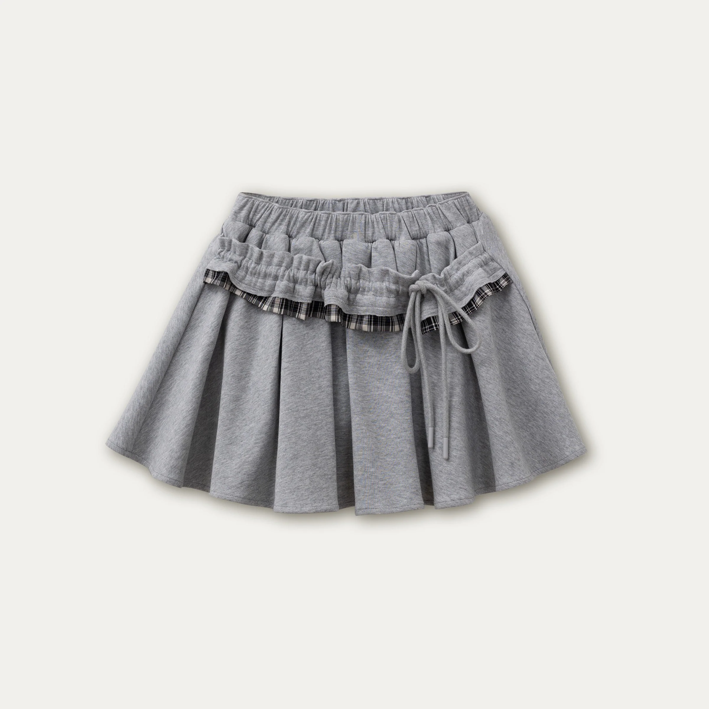 Chic Gray Sweater Jacket & Flowy Tutu Skirt Ensemble - Image 7