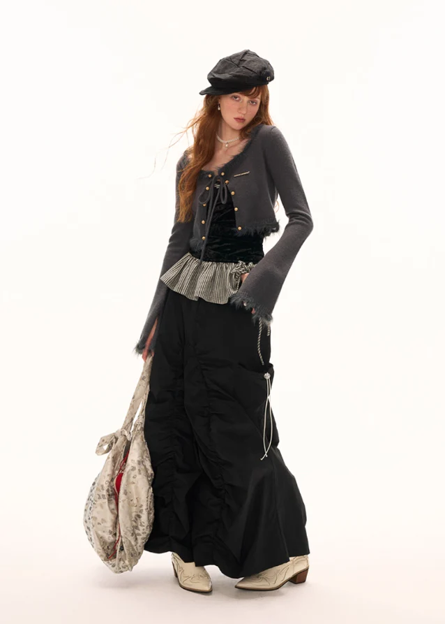 Gray Cropped Knitwear - Image 6