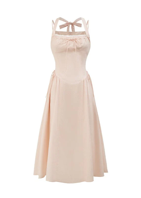 Halter neck waist suspender dress - Image 8