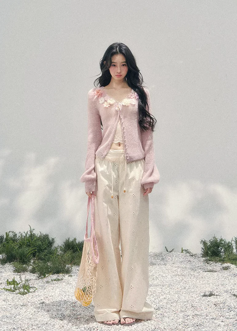 Haruno Fleur V-Neck Cardigan - Image 5