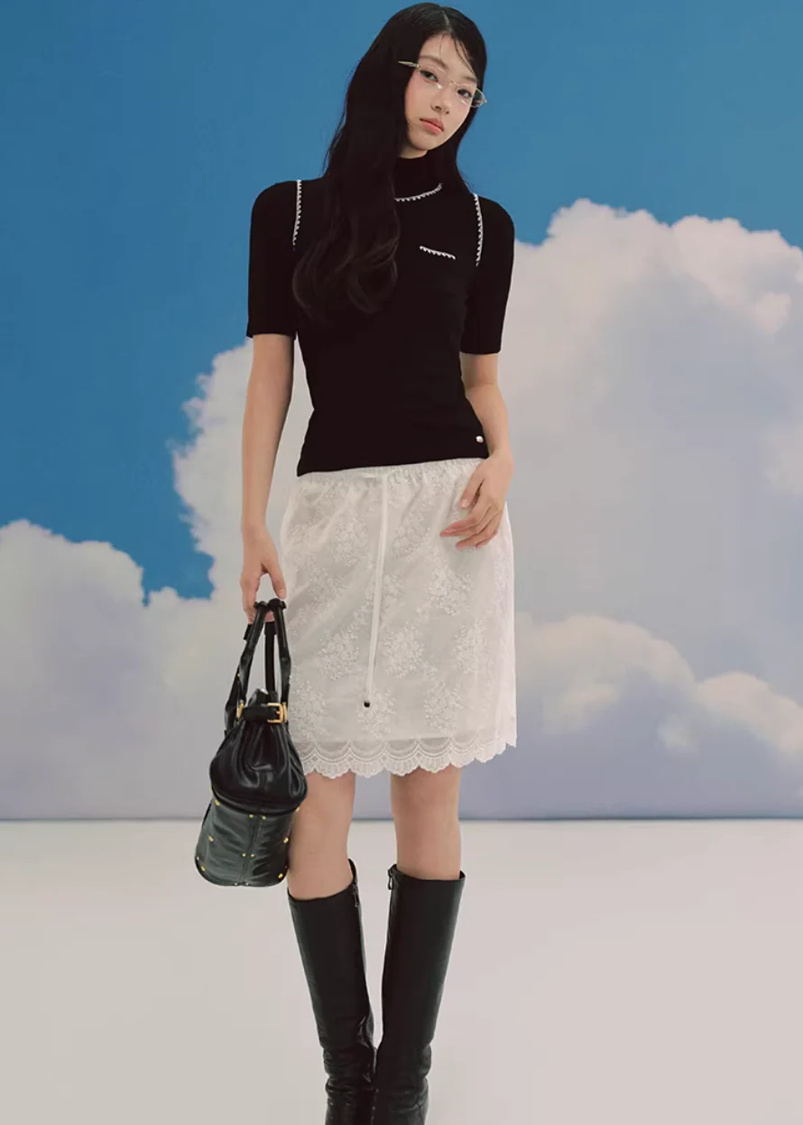 Hazel Layer Slim Knit Top - Image 3