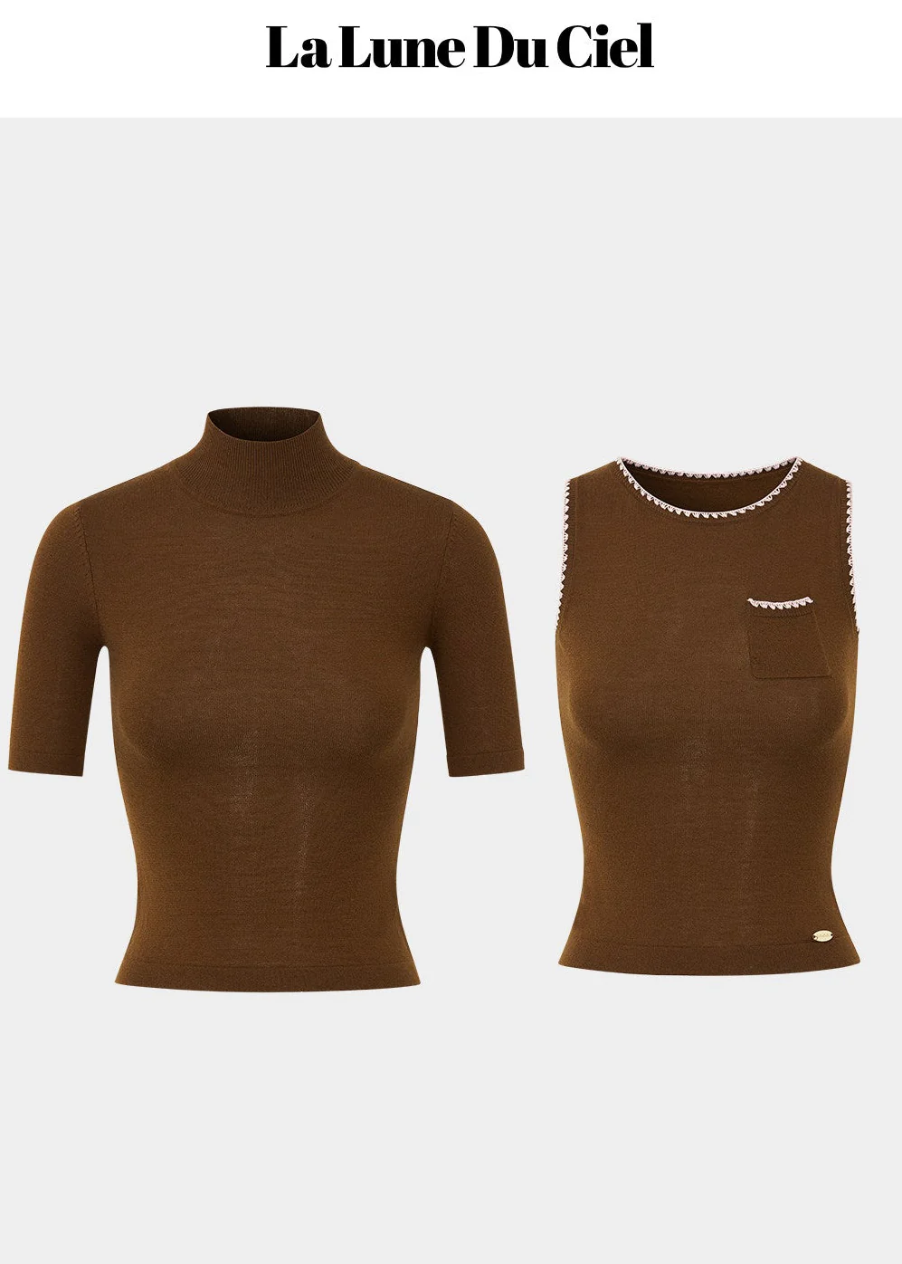 Hazel Layer Slim Knit Top - Image 8