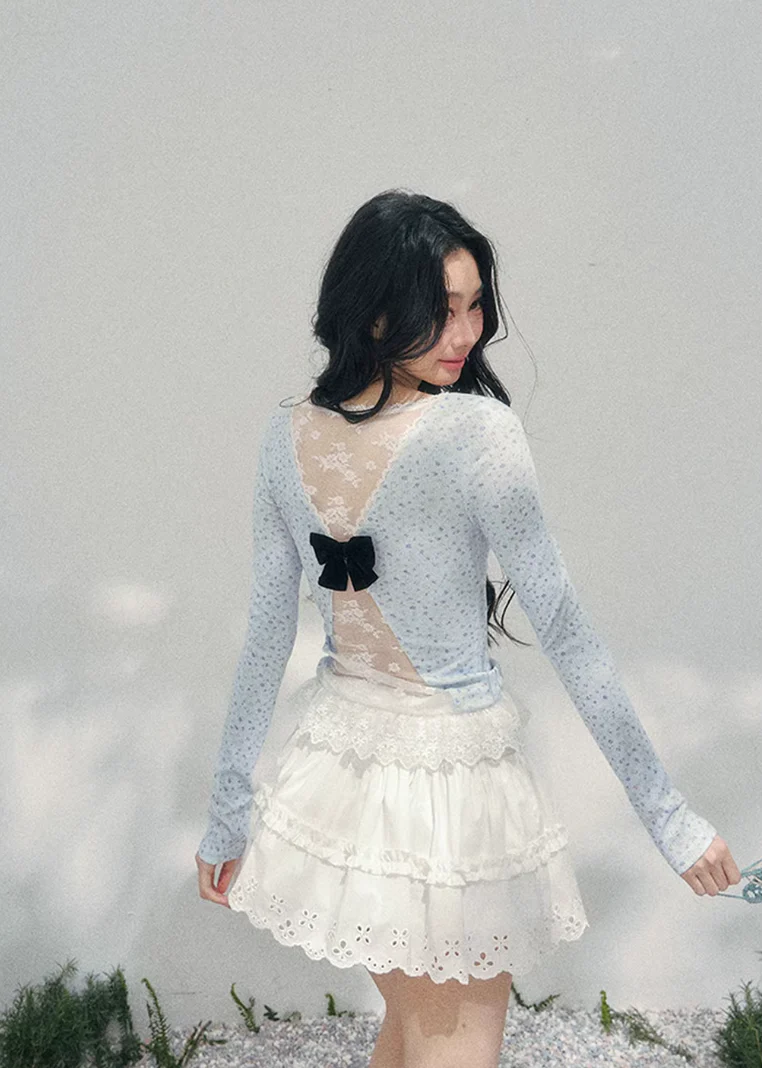 Heartbeat Lace Back Top - Image 2
