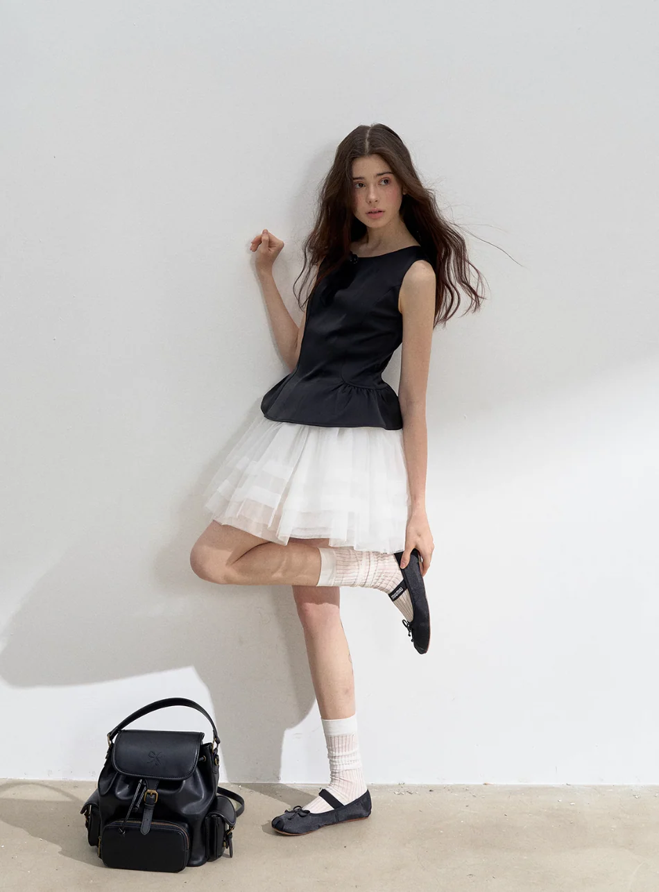 Satin Lace Ballet Skirt & Tank Set - Image 3