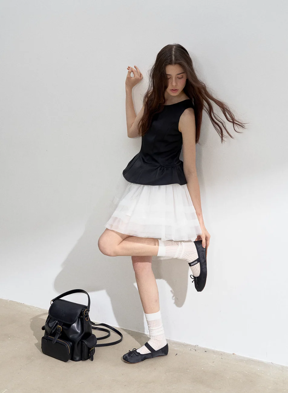 Satin Lace Ballet Skirt & Tank Set - Image 5