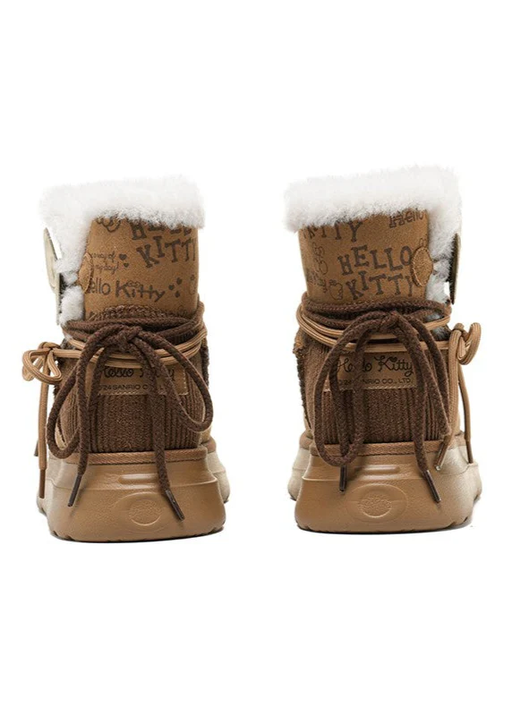 Hello Kitty x OldOrder Fleece Snow Boots - Image 5