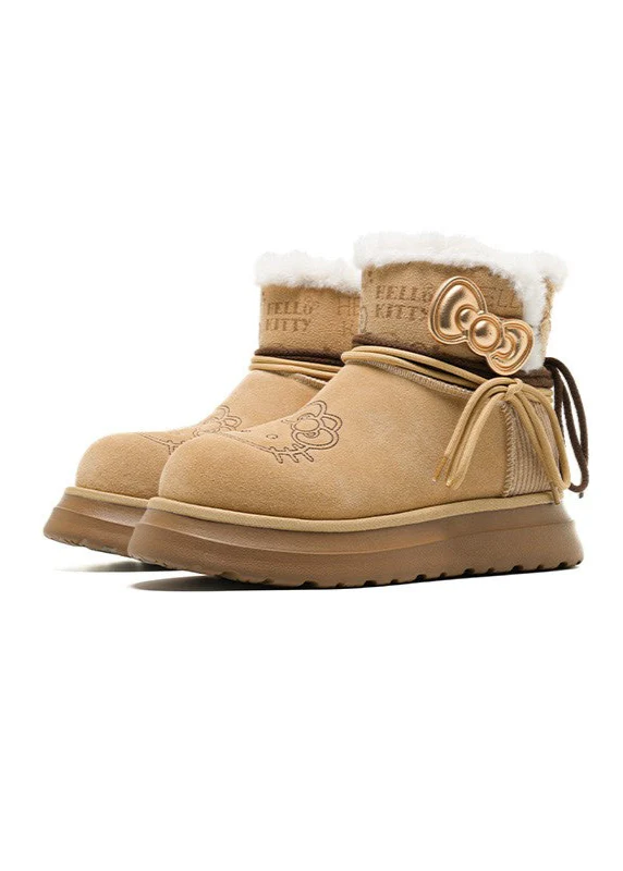 Hello Kitty x OldOrder Fleece Snow Boots - Image 8