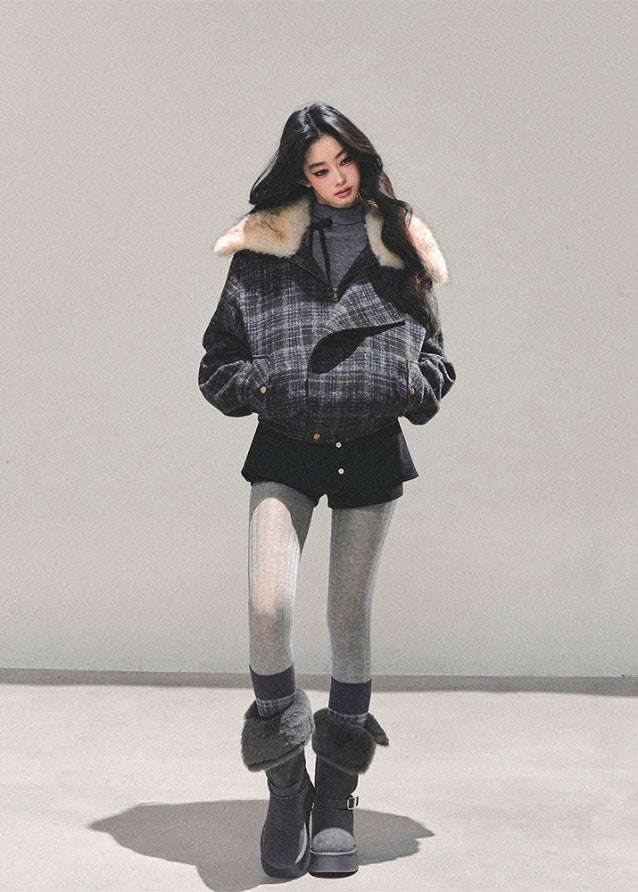 Hepburn Winter Plaid Coat - Image 3