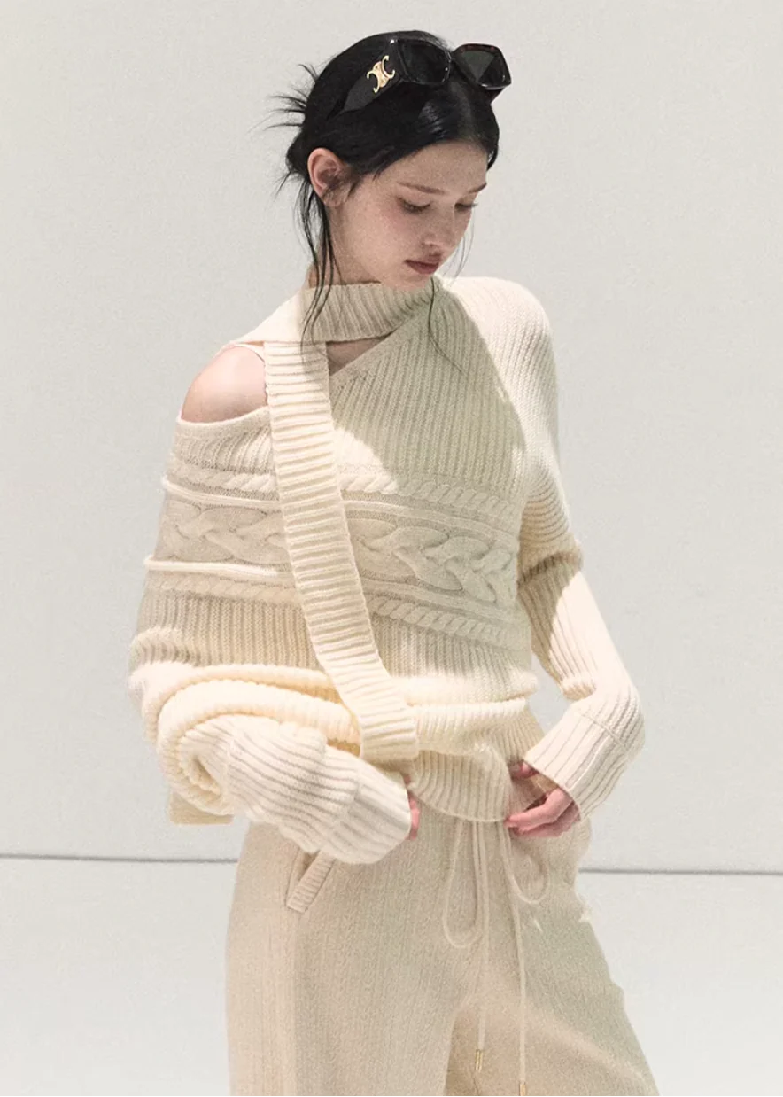 Her Perspective Off-Shoulder Knit
