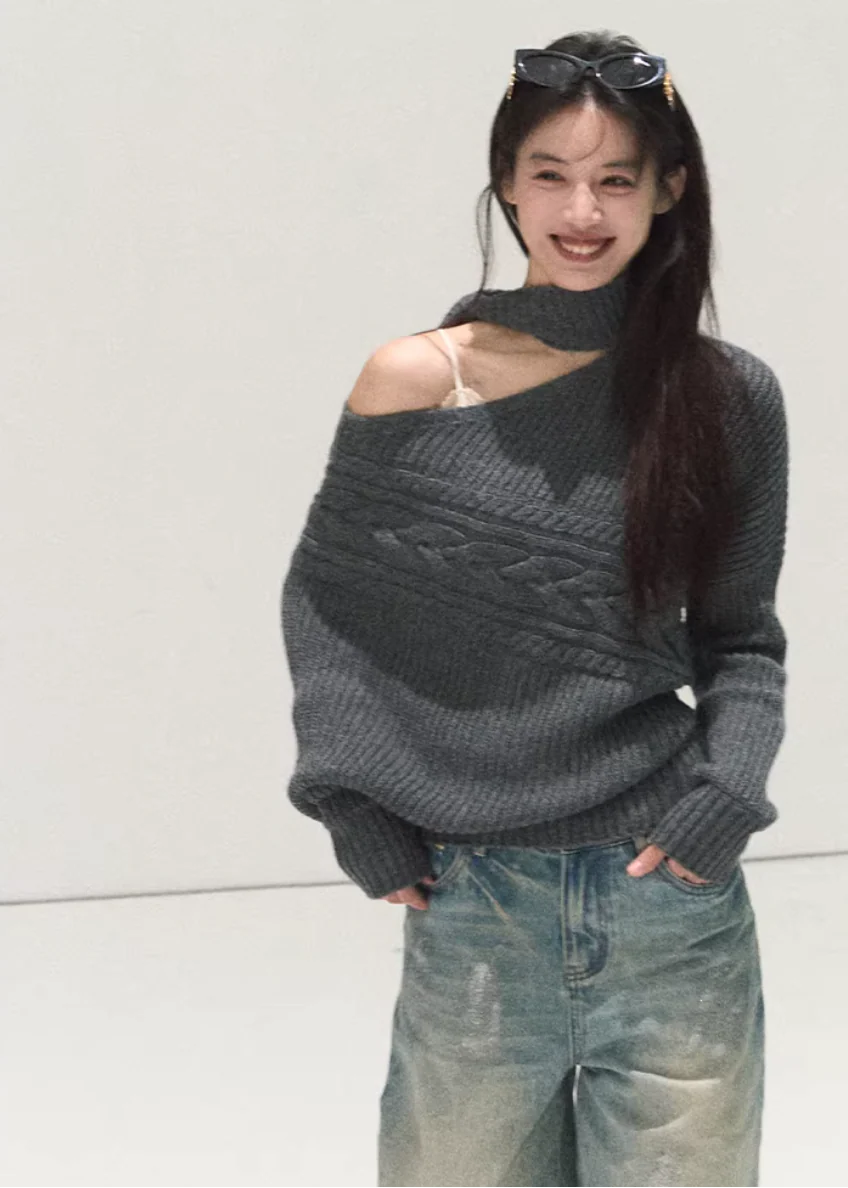 Her Perspective Off-Shoulder Knit - Image 2