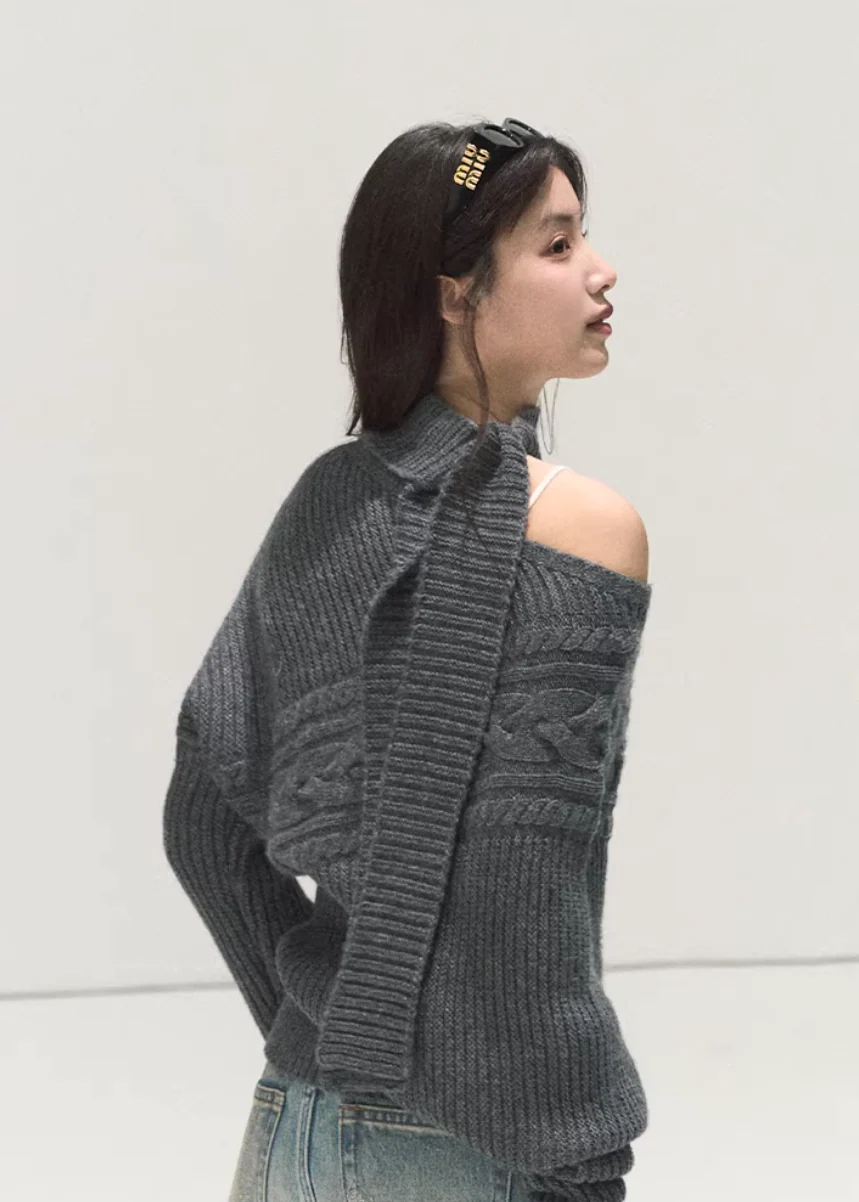 Her Perspective Off-Shoulder Knit - Image 5