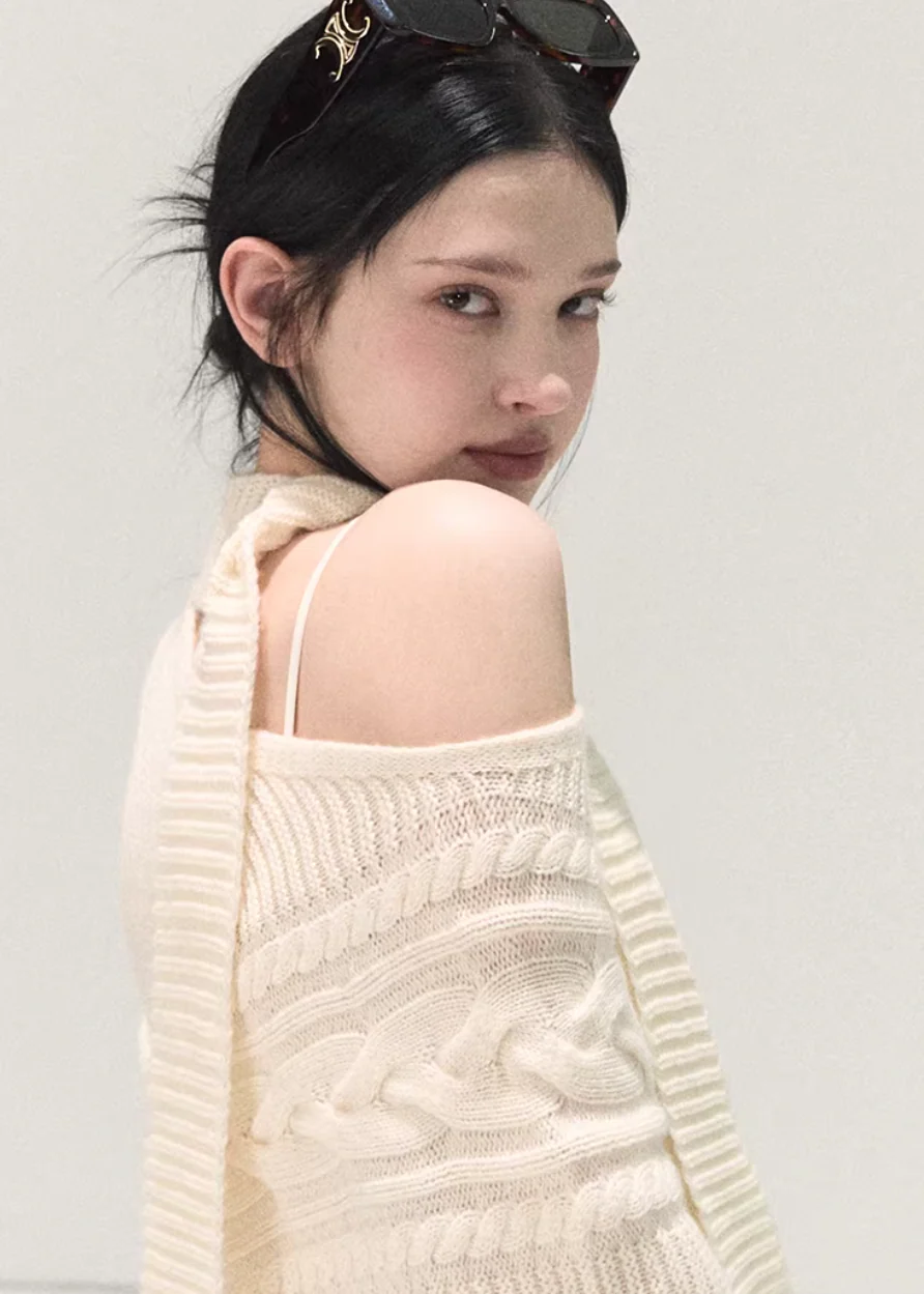 Her Perspective Off-Shoulder Knit - Image 9