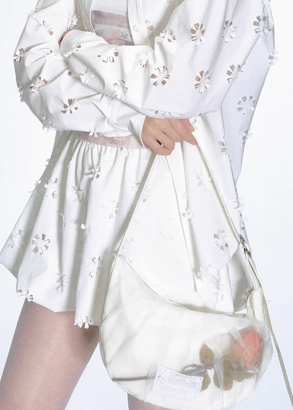 Sheer Cutout 3-Piece Skirt Set - Image 3