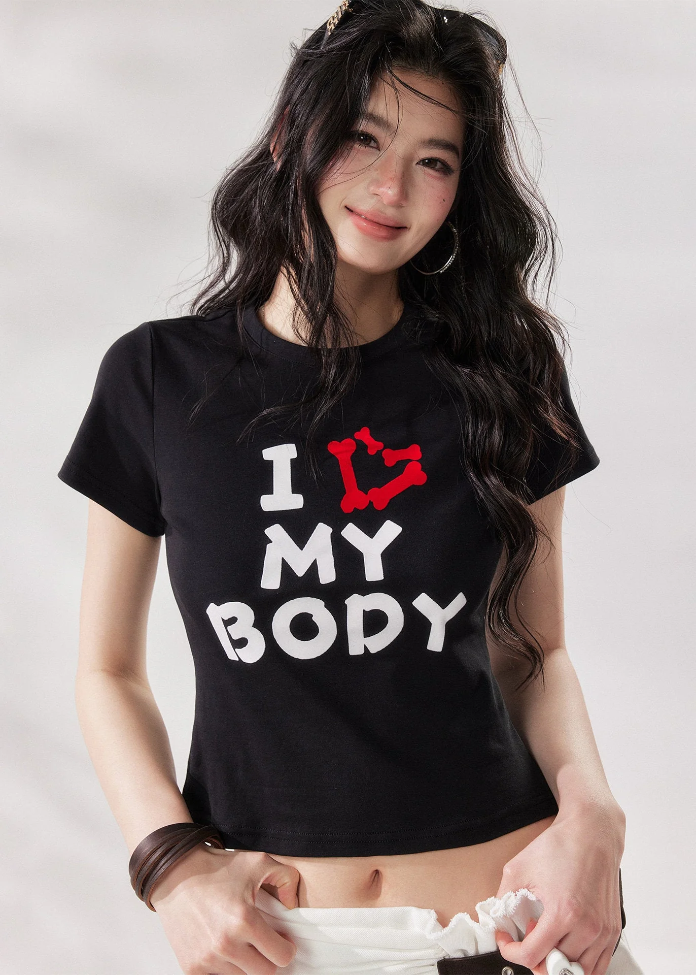 I Love My Body Cropped Tee