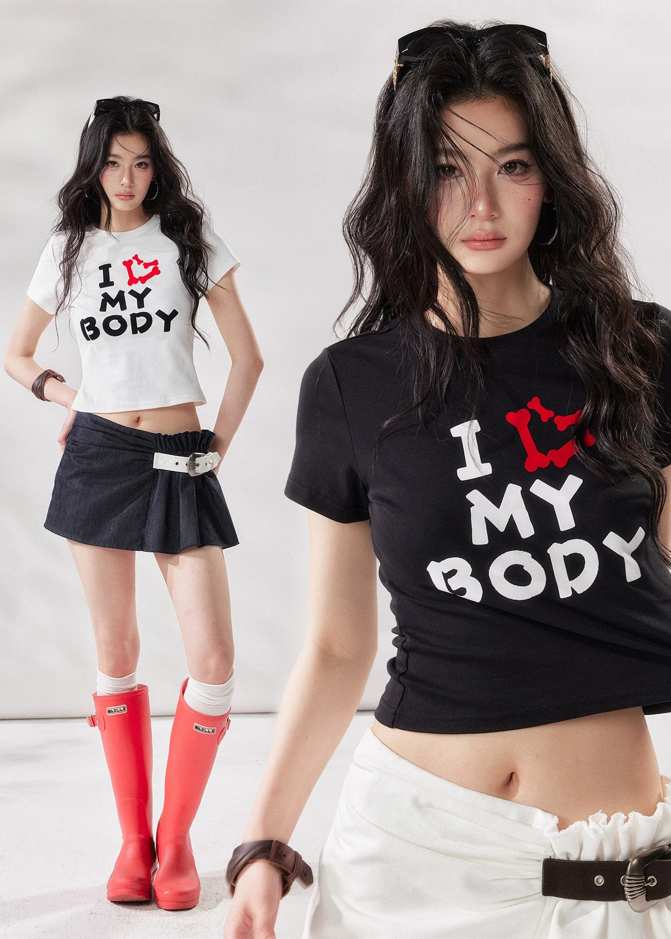 I Love My Body Cropped Tee - Image 18