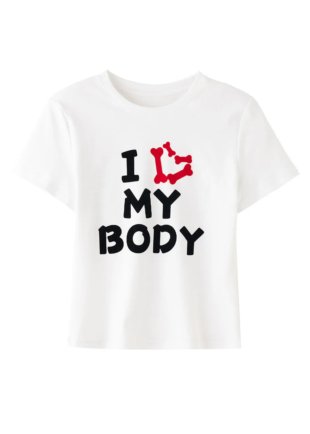 I Love My Body Cropped Tee - Image 9