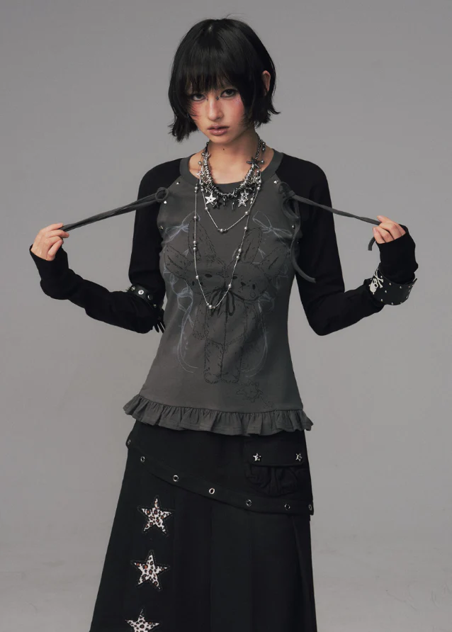 Ink Petal Ribbon Knit Base - Image 11
