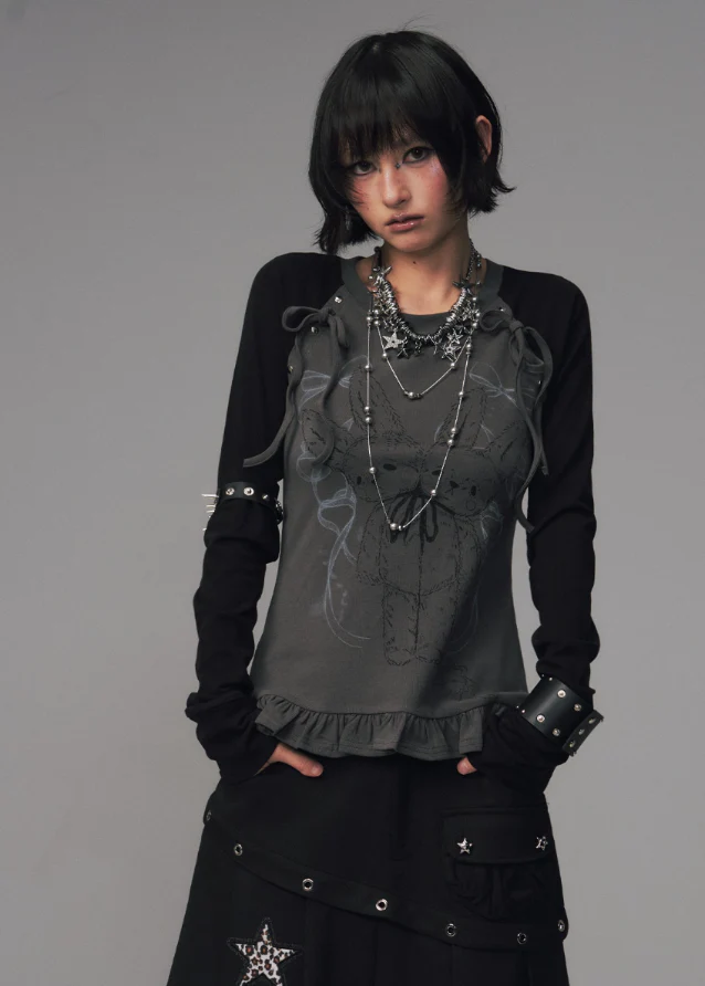 Ink Petal Ribbon Knit Base - Image 12