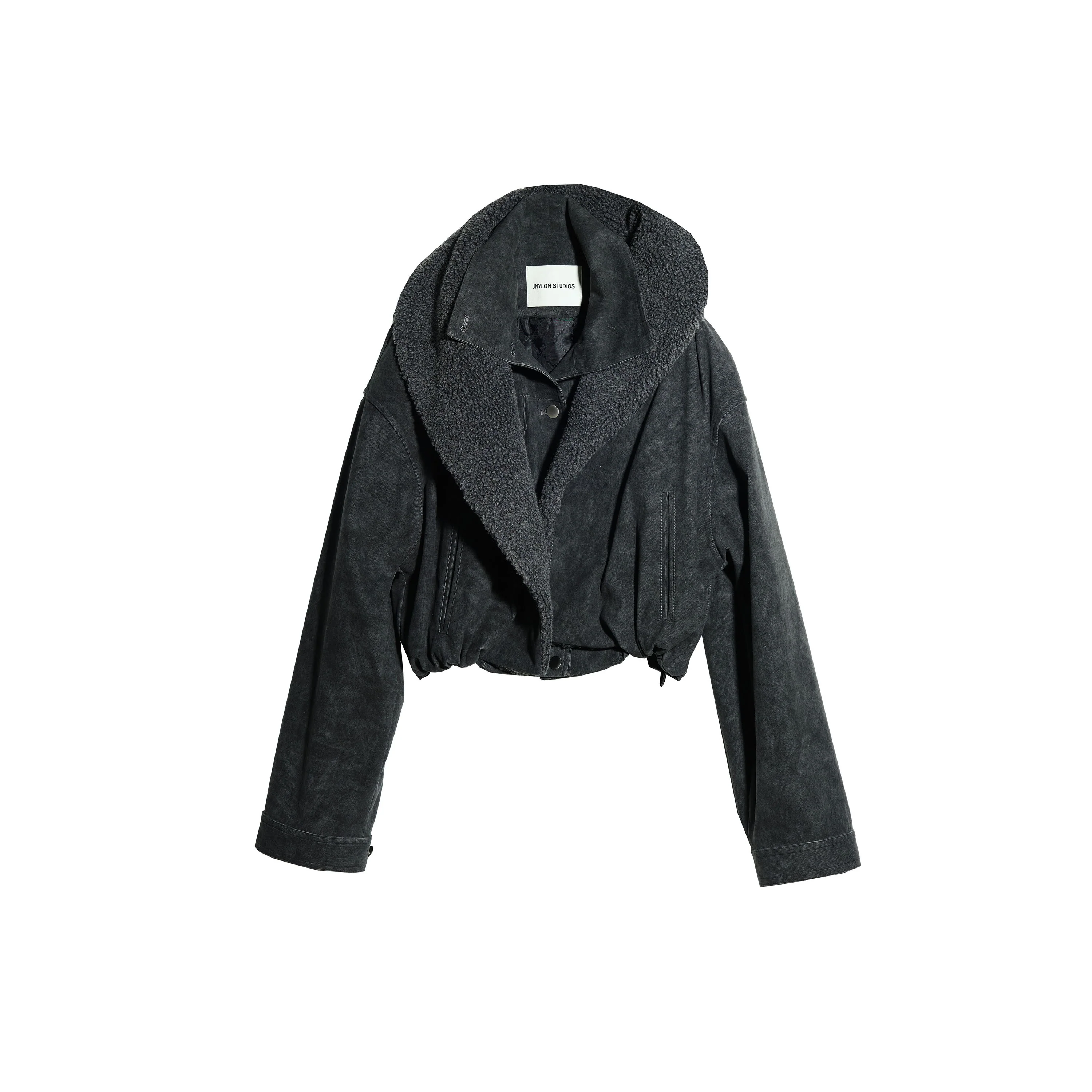 Dark Rock Distressed Layered Jacket - Image 4