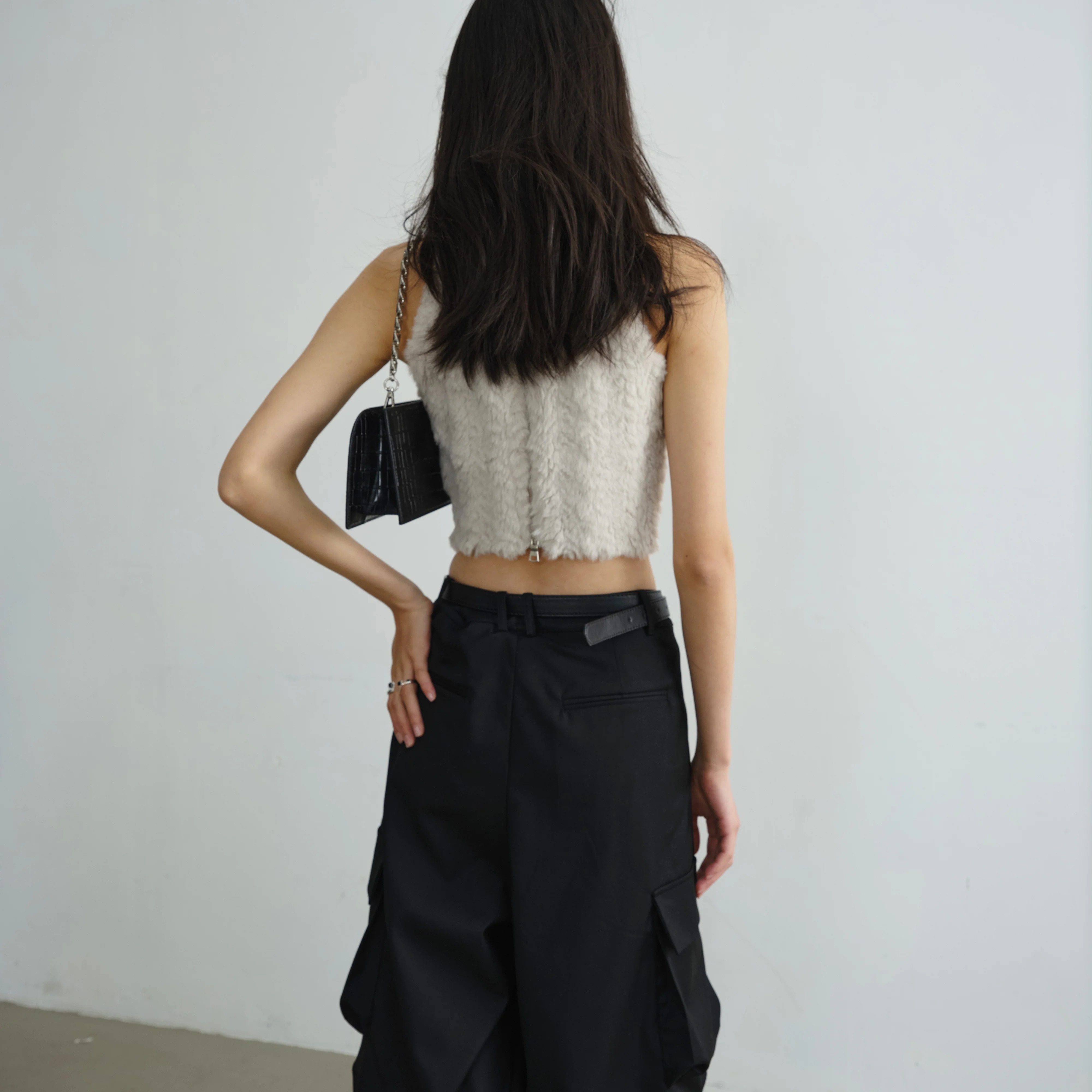 Fairycore Fur & Lace Diamond Vest - Image 3