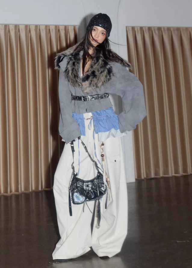 K-Street Detachable Hem Fur Jacket - Image 4