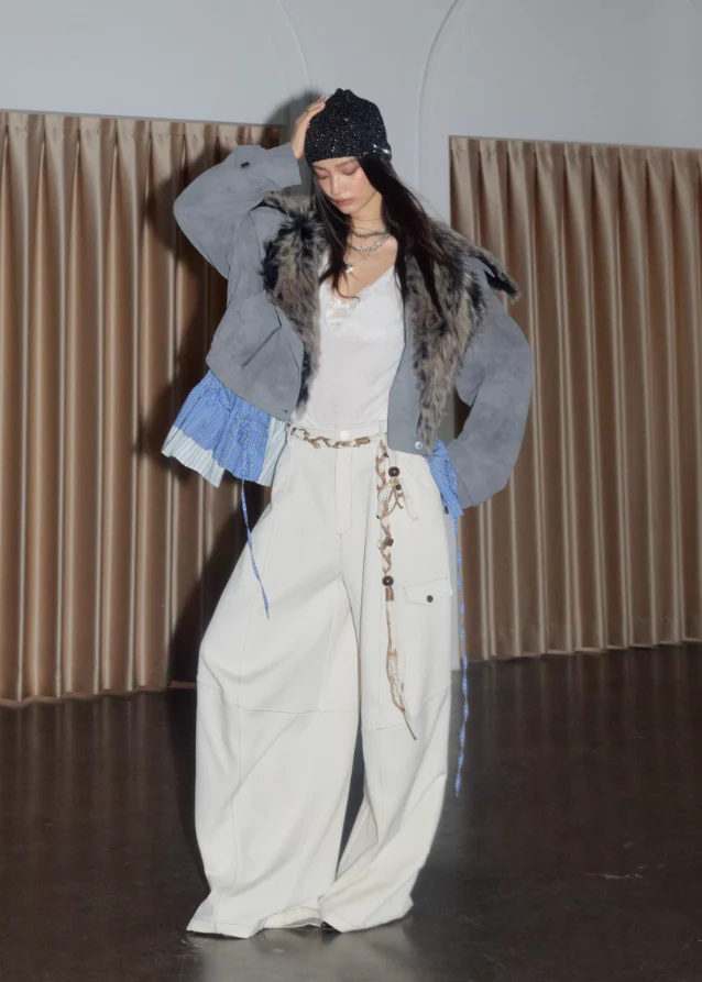 K-Street Detachable Hem Fur Jacket - Image 5