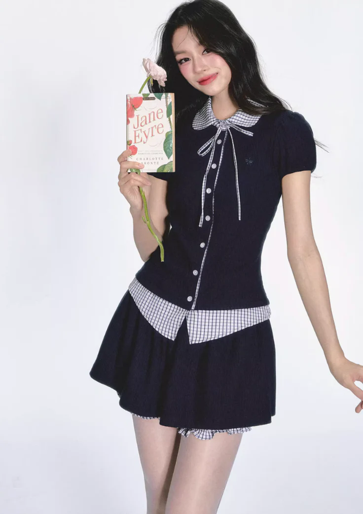 Korean High School Style 2-Piece Set - Image 5