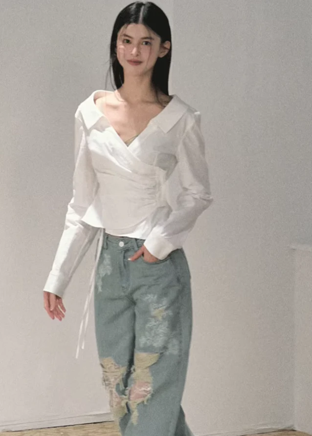 Lace Rebel Wide-Leg Jeans - Image 7