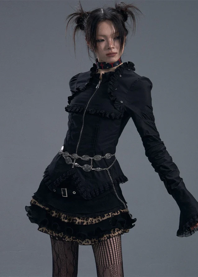Lace-Up Flare Sleeve Shirt - Image 4
