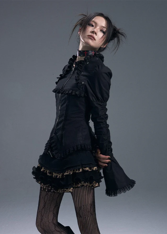Lace-Up Flare Sleeve Shirt - Image 5