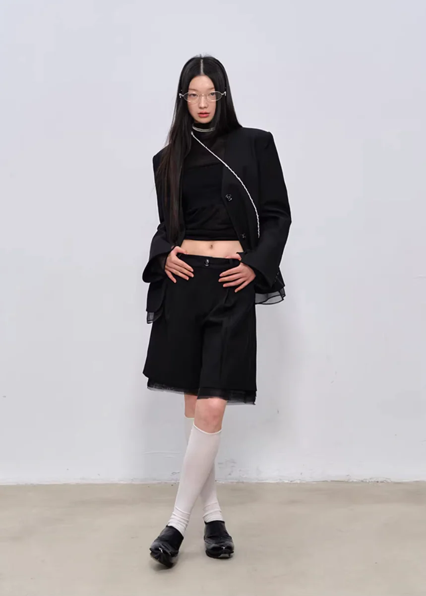 Midnight Tailored Shorts Set - Image 10