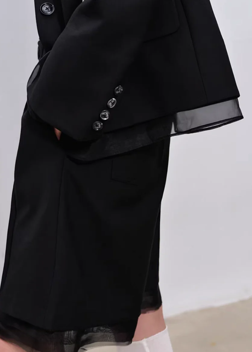 Midnight Tailored Shorts Set - Image 12