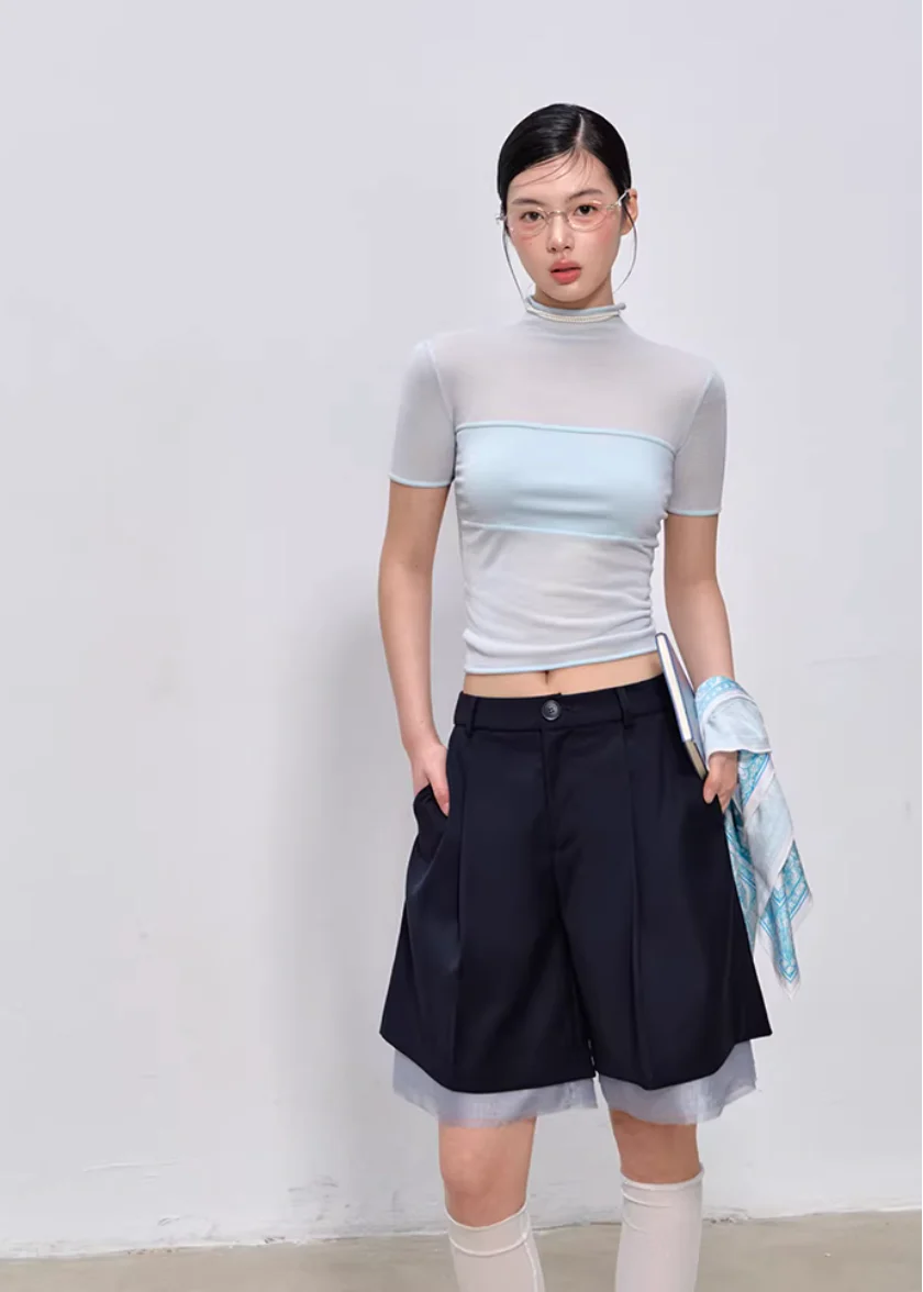 Midnight Tailored Shorts Set - Image 19