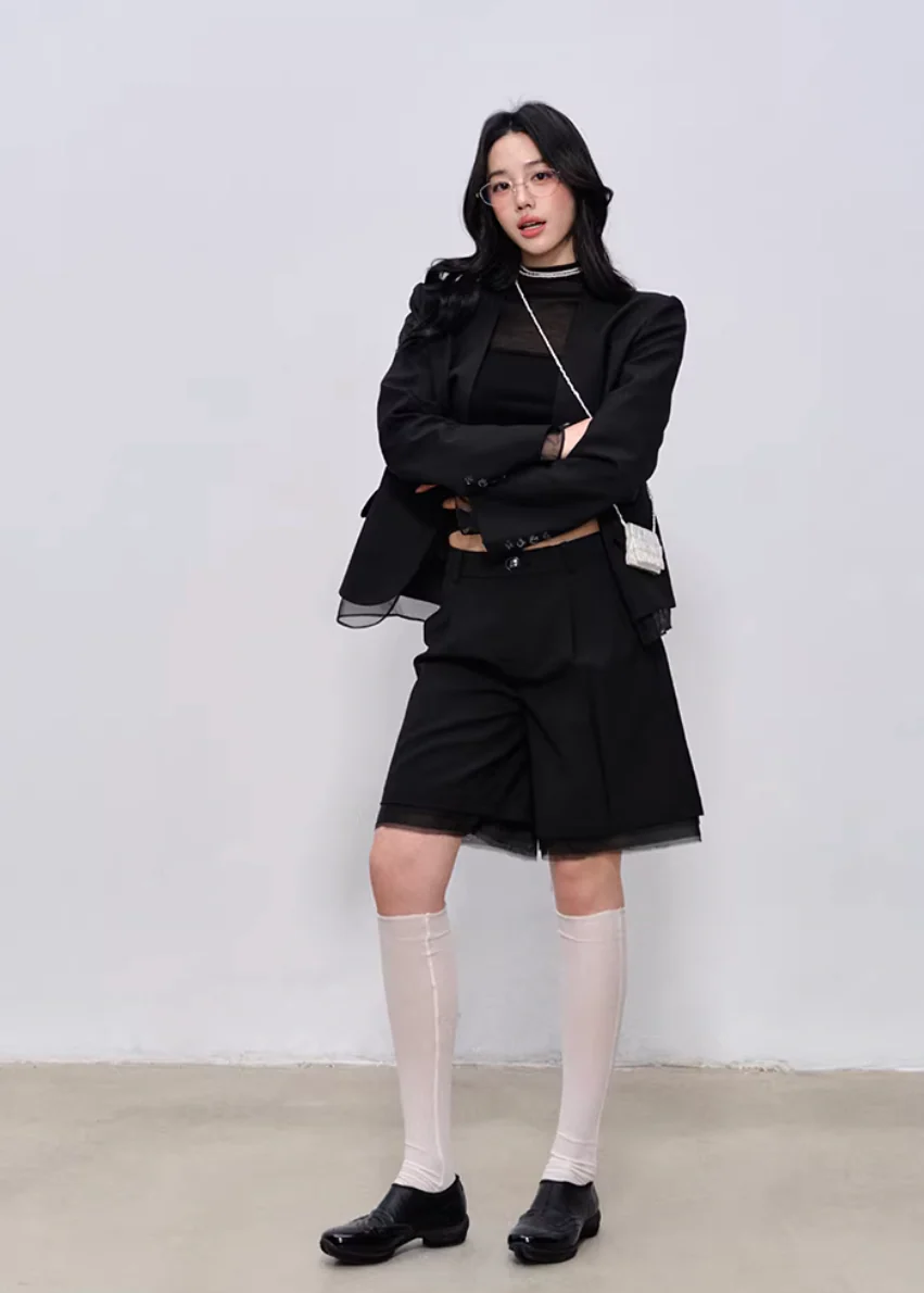 Midnight Tailored Shorts Set - Image 4