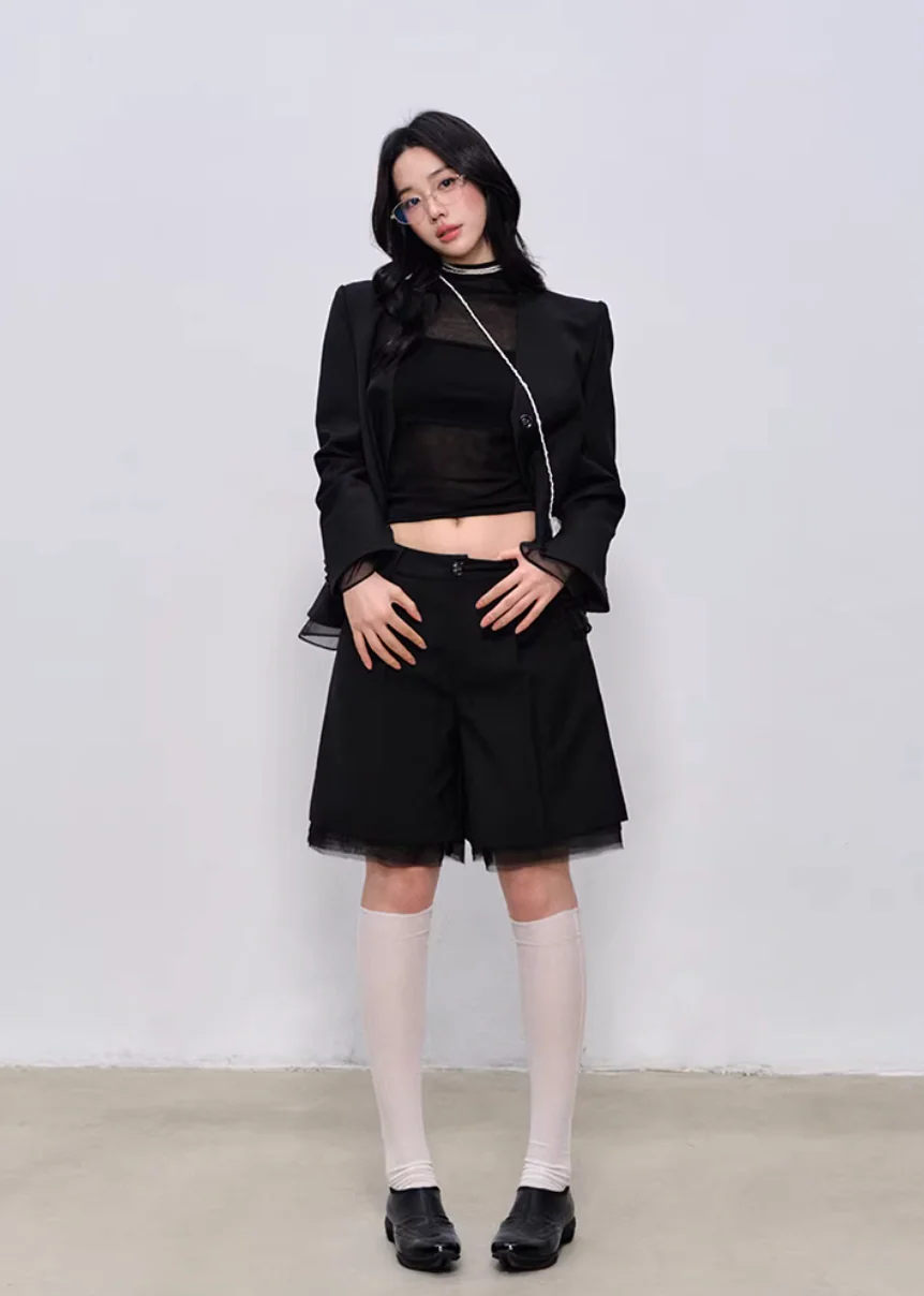 Midnight Tailored Shorts Set - Image 5