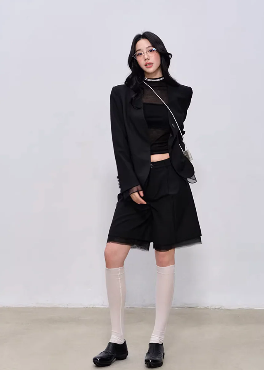 Midnight Tailored Shorts Set - Image 6