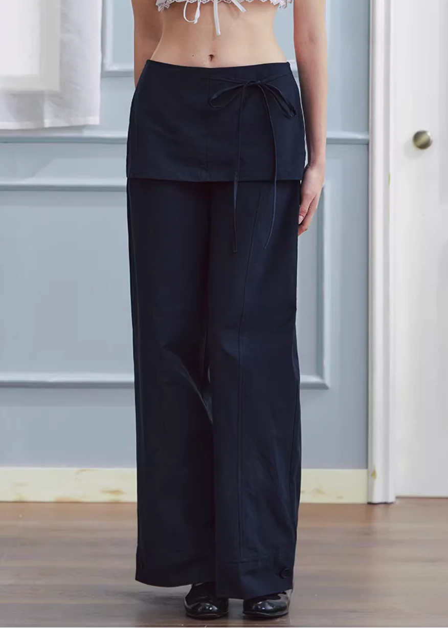 Layered Ease Culotte Pants - Image 5