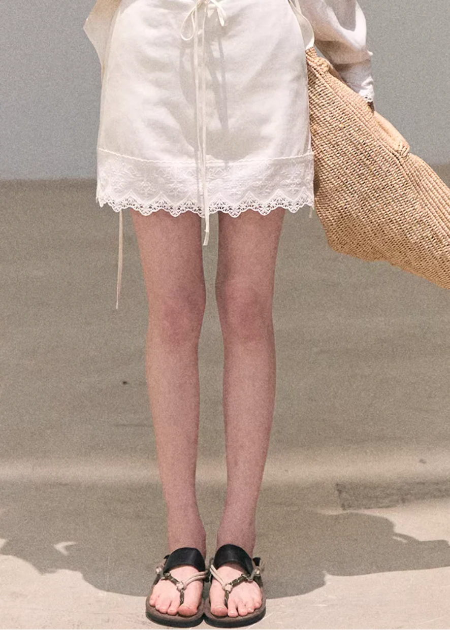 Lazy Afternoon Lace Drape Skirt - Image 2