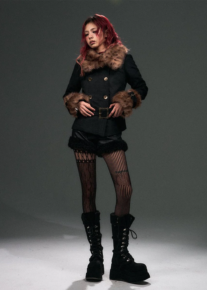 Leopard Ruin Tweed Coat - Image 5