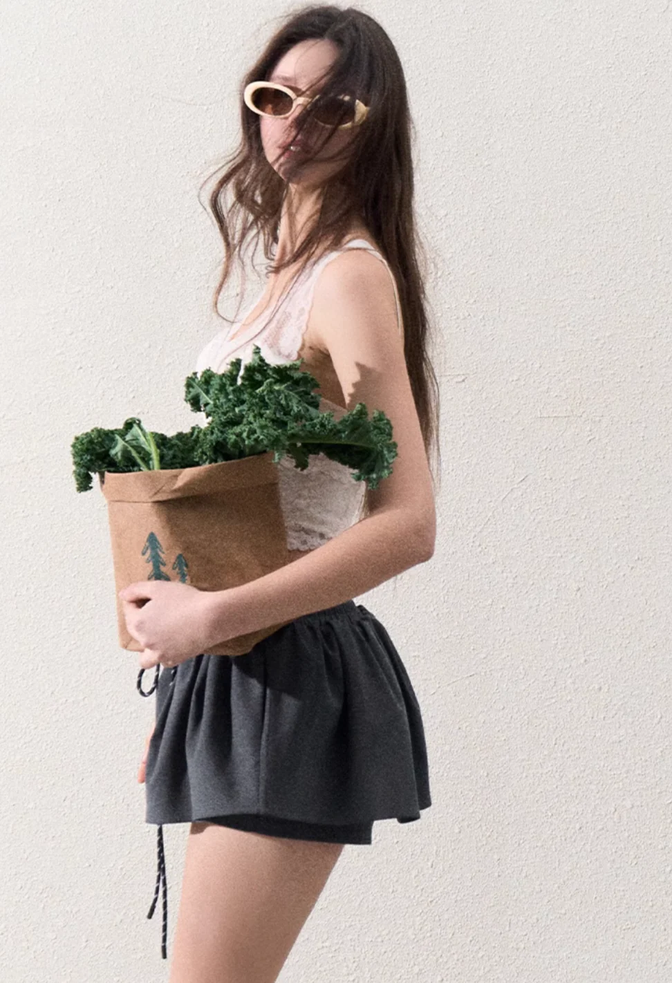 Lime Slim Fit Skirt - Image 4