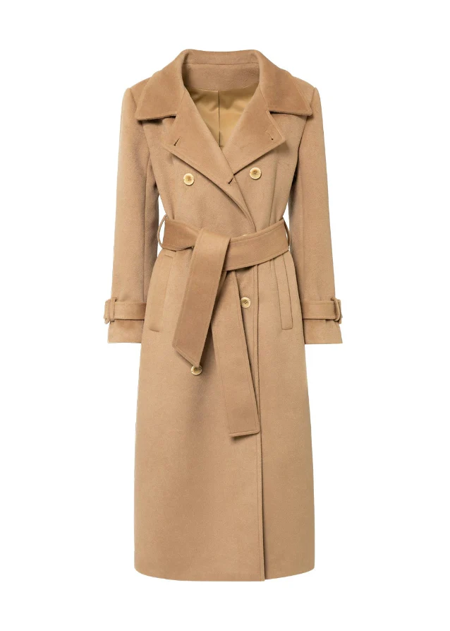 London Archive Cape Trench Coat in Classic Camel - Image 15