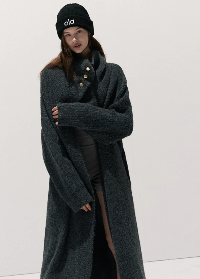 Long Lapel Wool Knit Cardigan – Pre-Fall Layering Edit - Image 6