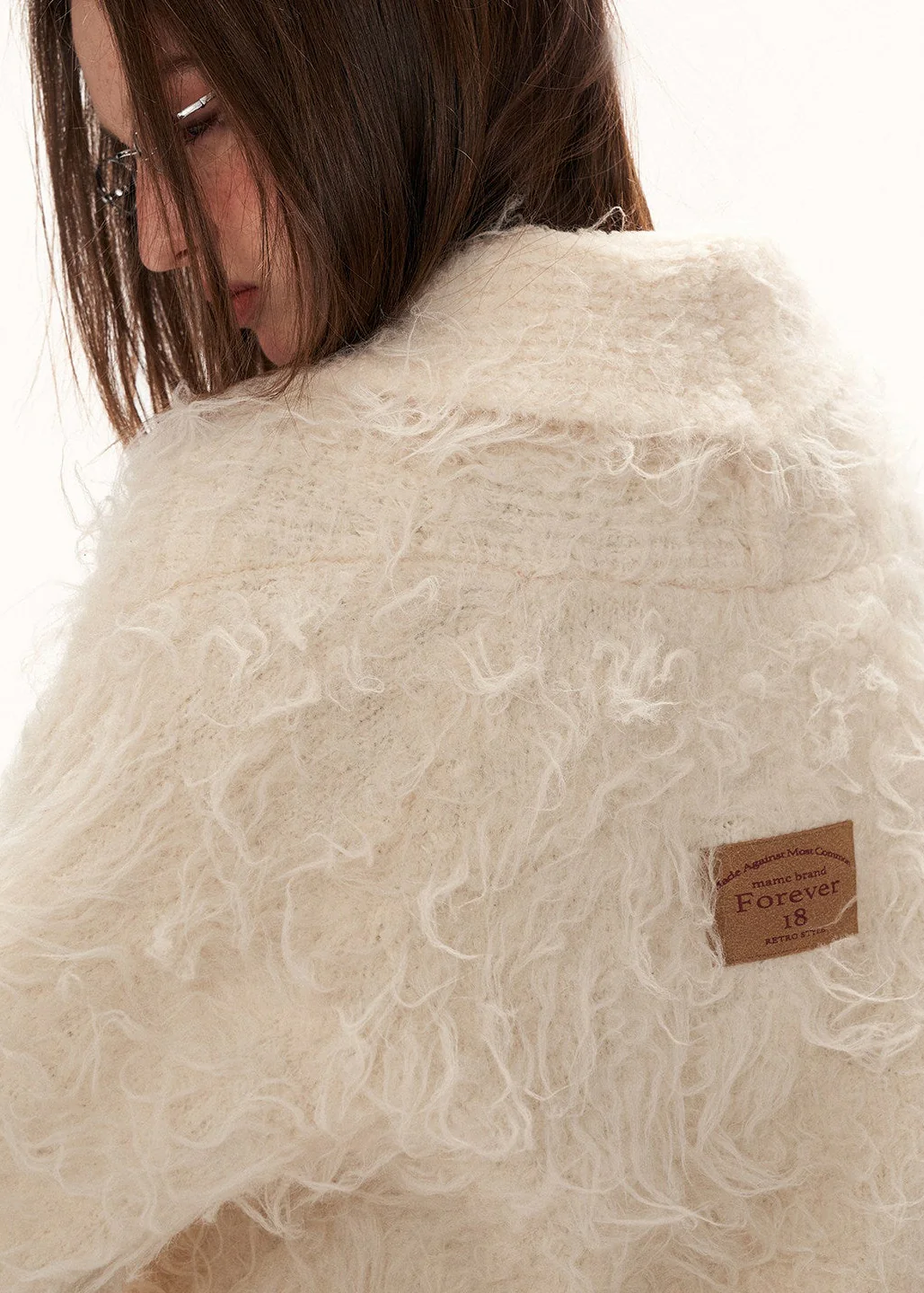 Loop Yarn Fleece Cardigan - Image 3