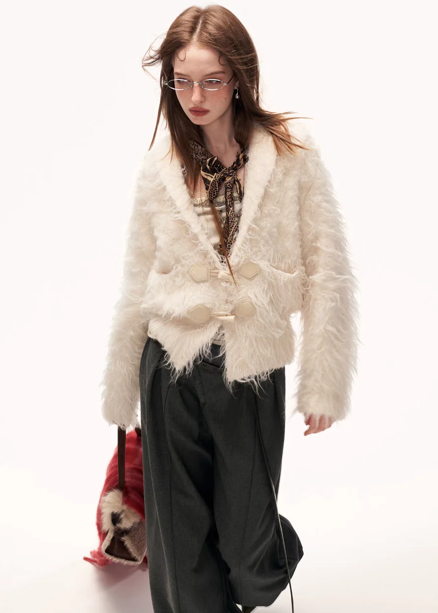 Loop Yarn Fleece Cardigan - Image 4